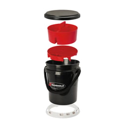 Picture of Shurhold 2464 Deluxe One Bucket System 5 Gallon Black with Base, Lid, Grate & Caddy