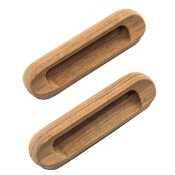 Picture of Whitecap Industries 60124-A Teak Oblong Drawer Pull 4-1/16" Recess Mount 2-Pack