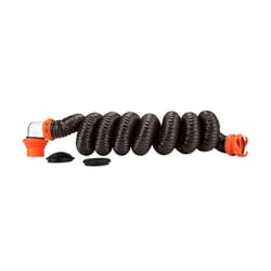 Camco 39760 RhinoFLEX 15-Foot RV Sewer Hose Kit with 4-in-1 Elbow Adapter and Storage Caps — image 4
