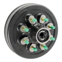 Picture of Lippert Components 380827 Lippert 12" Hybrid Threaded Grease Brake Hub Assembly with Installed Bearing Kit -8,000-lb. Axles, 8 on 6-1/2" Bolt Pattern, 9/16" Stud Size #380827