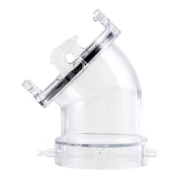 Picture of Lippert Components 2024121184 45-Degree Clear RV Sewer Hose Adapter