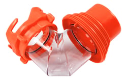 Picture of Lippert Components 2024121182 4-in-1 Multi-Fit RV Sewer Elbow with Bayonet Fitting, Clear Body & Gaskets