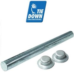 Picture of Tie Down Engineering 86024 Zinc-Plated Roller Shaft 1/2" x 4-1/4" with Pal Nuts