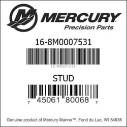 Picture of Quicksilver 8M0007531 Adaptor Plate Stud M12 x 63 Zeus Pod Drive OEM