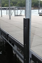 Picture of K&R Manufacturing SC-KR20W Super Cushion 3' Dock Post Bumper with 2" Slot - White