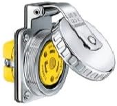 Picture of Hubbell HBL303SSO 30A 125V Stainless Steel Watertight Shore Power Outlet