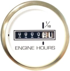 Picture of Sierra 62538P Premier Hourmeter 12-24V DC White Dial Marine Gauge