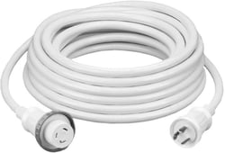 Picture of Hubbell HBL61CM08W 30A 125V Shore Power Cable Set White