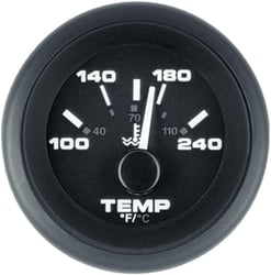 Picture of Sierra 62729P Premier Pro Water Temperature Gauge 120-240°F