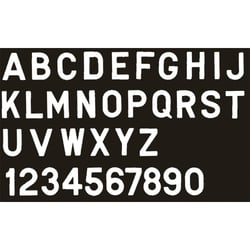 Picture of Seachoice 77871 3-Inch Solid White Boat Registration Number 7 - 10 Pack