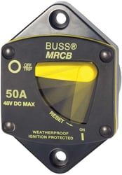 Picture of Blue Sea Systems 7039BSS 187-Series Thermal Circuit Breaker - Panel Mount, 50 Amp