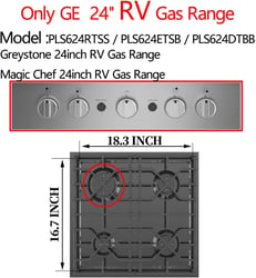 Picture of GE Appliances PLS624RTSS 24-Inch Freestanding Gas Range Stainless Steel