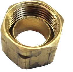 Picture of Uflex 71004K Brass Compression Nut with Ferrule for 3/8" Nylon Tubing