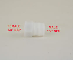 Picture of Scandvik 10015P Brass Hose Adapter 3/8" BSP to 1/2" NPT