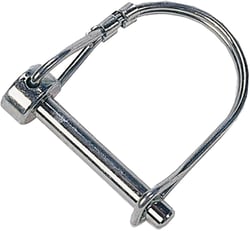 Picture of JR Products 01091 Coupler Lock Pin 1/4" x 1-3/8" Zinc Plated Steel
