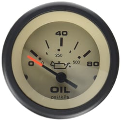 Picture of Sierra 59705P Sahara 2" Oil Pressure Gauge 0-80 PSI Black Tan Electric