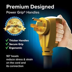 Picture of Camco 55233 30 Amp Male to 15 Amp Female RV Power Adapter 125V