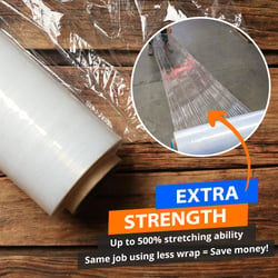 Picture of Shrink Wrap Supplies 500 Polypropylene Strapping 1/2 Inch x 1500 Feet