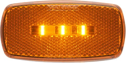 Picture of Optronics MCL32ABBP LED Marker Light Oval Amber Lens Black Base