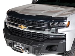 Picture of Husky Liners 2892279 Aeroskin Hood Protector Chrome Finish Low Profile Bug Shield