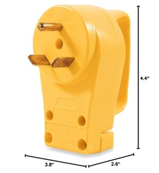 Picture of Camco 55246 30-Amp PowerGrip Male Replacement RV Power Cord Plug NEMA TT-30P