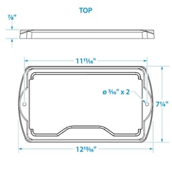 Picture of Seachoice SC124 Group 24 Series Marine Hold-Down Battery Tray with Stainless Steel Rods