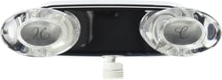 Picture of Valterra PF223341 4-Inch Quarter Oval Chrome Shower Valve with Vacuum Breaker