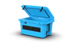 Picture of Wet Sounds SHIVR-55-BLU Special Edition Blue 58 Qt Bluetooth Soundbar Cooler with Built-In Lithium Battery