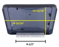 Picture of Fan-Tastic Vent 9630002550 FA25 Single Smoke Replacement Dome Lid for RV Roof Vents