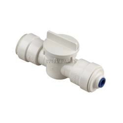 Picture of AquaLock 3539R-1004 Reducing Stop Valve 1/2 in CTS x 1/4 in OD Push-to-Connect