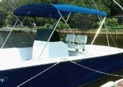 Picture of Carver Covers 602WV 3 Bow Bimini Top 67-72 Inch White Vinyl Canvas