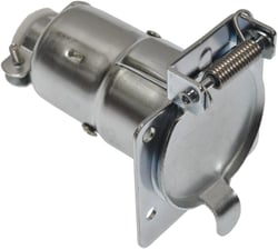 Picture of Pollak 7WB-100V 7-Way Blade Connector Metal Vehicle End Socket