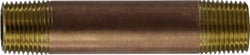 Picture of Brass Fittings 40-043 3/8" x 2-1/2" Red Brass Pipe Nipple