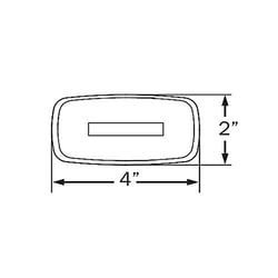 Picture of Optronics A32ABP Amber Replacement Lens for MC32 / MCL32 Series Clearance & Side Marker Lights