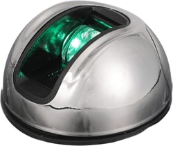 Picture of Attwood Marine NV3012SSG7 LightArmor LED Vertical Surface Mount Starboard Side Light Round