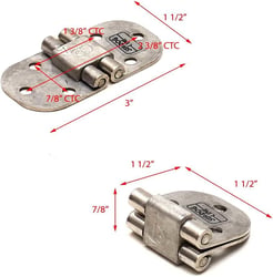 Picture of Sea-Dog Line 201551-1 Stainless Steel Flush Mount 2-Pin Hinge