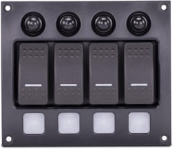 Sierra SP21000 Weather Resistant 4-Gang Breaker Panel with LED Switches — image 2