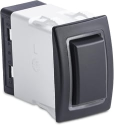Picture of Sierra RK40690G Rocker Switch with Halo LED Light ON-OFF-ON SPDT Green
