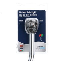 Picture of Attwood Marine NV6LC1-14A7 LightArmor Bi-Color LED Navigation Pole Light 14 Inch Angled
