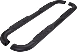 Picture of TrailFX A1003B 4 Inch Oval Bent Nerf Bars Powder Coated Black Steel