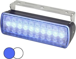 Picture of Hella 980950061 Sea Hawk XL Dual Color LED Floodlight Black Housing Blue/White