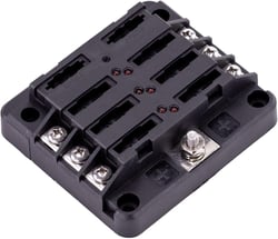 Picture of Sierra FS40800 6-Gang Fuse Block with Cover and LED Indicator