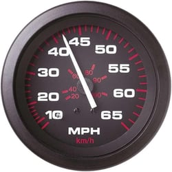 Picture of Sierra 57900P Amega 65 MPH Speedometer Kit with Domed Glass