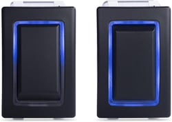 Picture of Sierra RK40680B Rocker Switch with Halo LED Light, DPDT Momentary, Blue