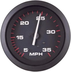 Picture of Sierra 57898P Amega Domed 3" Speedometer with Black Dial