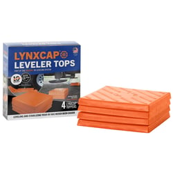 Picture of Tri-Lynx 00019 Lynx Leveler Cap 4-Pack Orange RV Leveling Blocks
