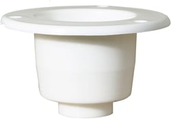 Picture of Scandvik 10298 Recessed Transom Shower with 13' Hose - White Horizontal Mount