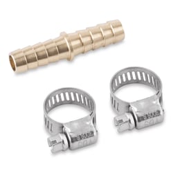 Picture of Moeller 033213-10-1 3/8" Brass Hose Mender with Stainless Steel Clamps