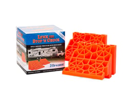 Picture of Tri-Lynx 00018-2PK Stop 'N Chock RV Wheel Chocks 2-Pack Orange