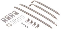 Picture of Wheel Masters 8001 Airmasters Dually Tire Inflation Kit 4-Hose Stainless Steel Hub Mount 16-19.5 Inch